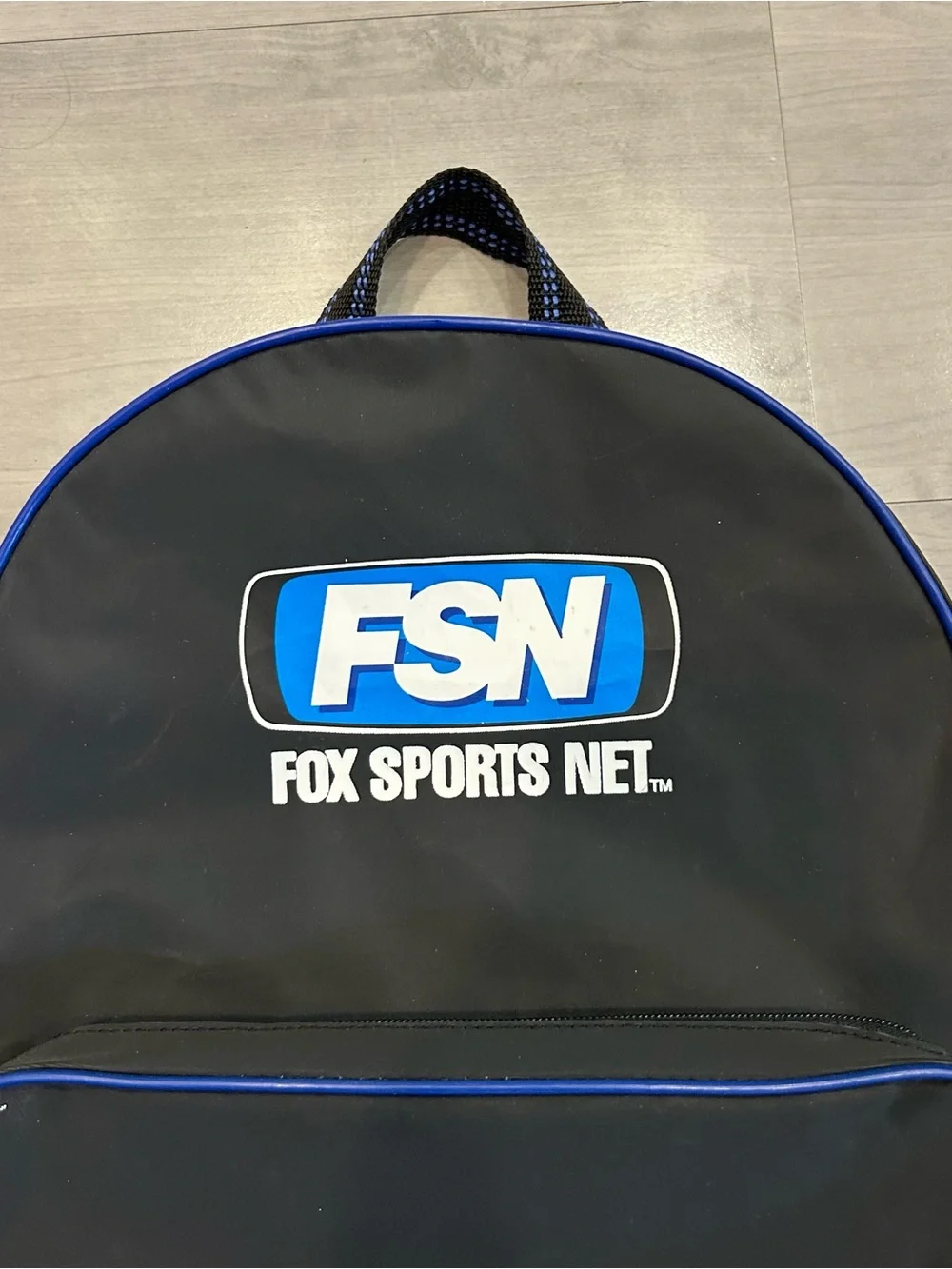 Vintage New York Mets FSN Fox Sports Net Backpack SGA Promo Black Blue Bag